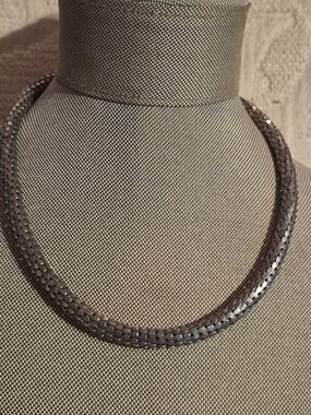 Solid Silver Snake FLEXIBLE Link Chain-VINTAGE Gifted this Piece 30 Years Ago.